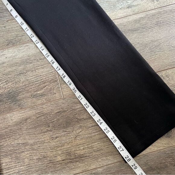 Betabrand Black Pull-On Stretch Mid Rise Straight Leg Dress Pant Trouser Yoga M - Picture 6 of 12